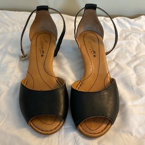 Crown by Born Ankle-Strap Peep Toe Sandals